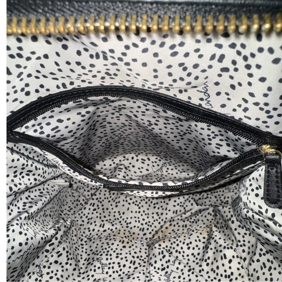 Radley London Black Nylon Leather Trim Gold Hardware Backpack or Laptop Purse - Picture 9 of 11